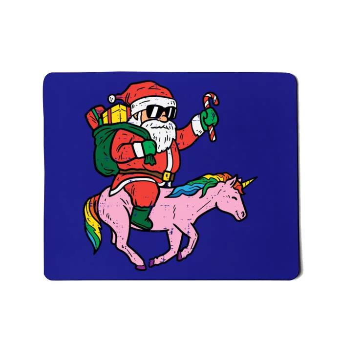 Santa Riding Unicorn Toddler Girls Xmas Christmas Pajamas Pj Gift Mousepad