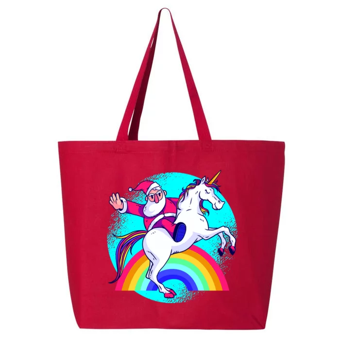 Santa Riding Unicorn 25L Jumbo Tote