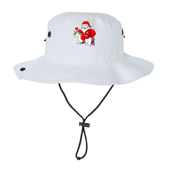 Santa Riding Unicorn Christmas Funny Gift Funny Xmas Meaningful Gift Legacy Cool Fit Booney Bucket Hat