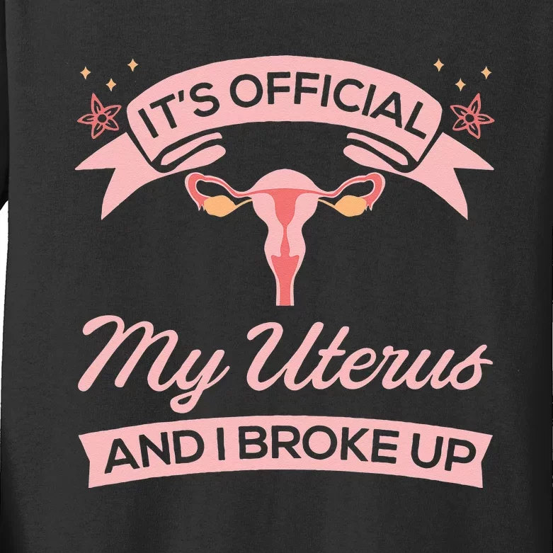 Surgical Removal Uterus Recovery Hysterectomy Kids Long Sleeve Shirt