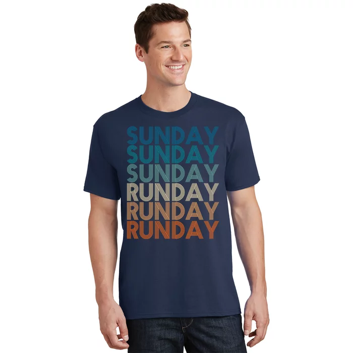 Sunday Runday Vintage Training Fitness Sport T-Shirt