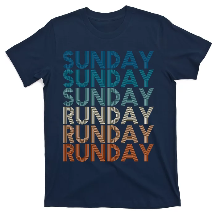 Sunday Runday Vintage Training Fitness Sport T-Shirt