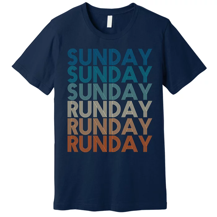 Sunday Runday Vintage Training Fitness Sport Premium T-Shirt