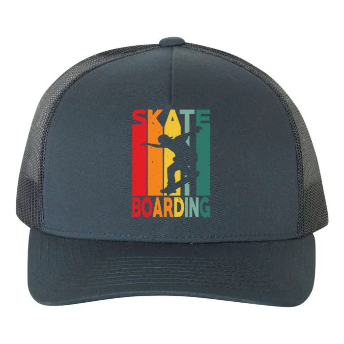 Skateboarder Retro Vintage Design Skateboarding Gift Yupoong Adult 5-Panel Trucker Hat