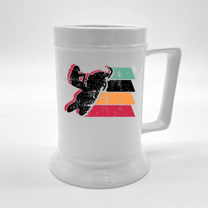 Snowmobiling Retro Vintage Front & Back Beer Stein