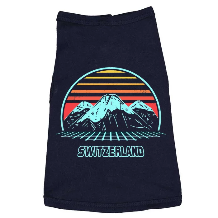 Switzerland Retro Vintage 80s Style Doggie Tank