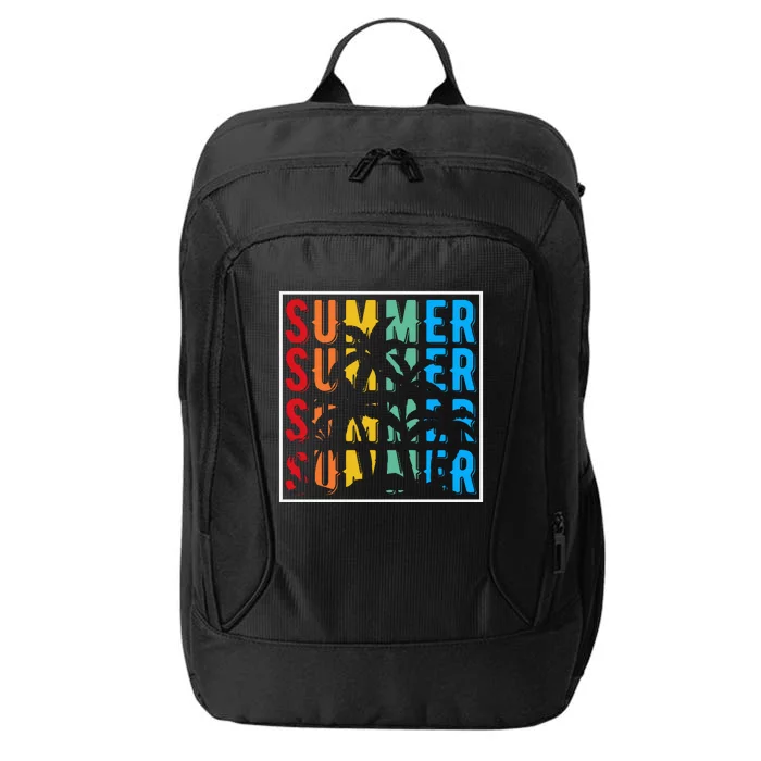 Summer Retro Vintage City Backpack