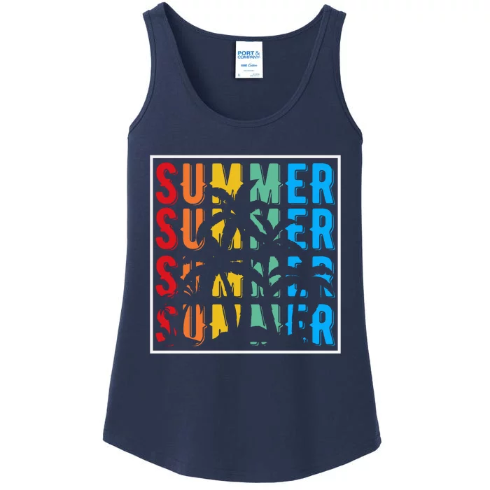 Summer Retro Vintage Ladies Essential Tank