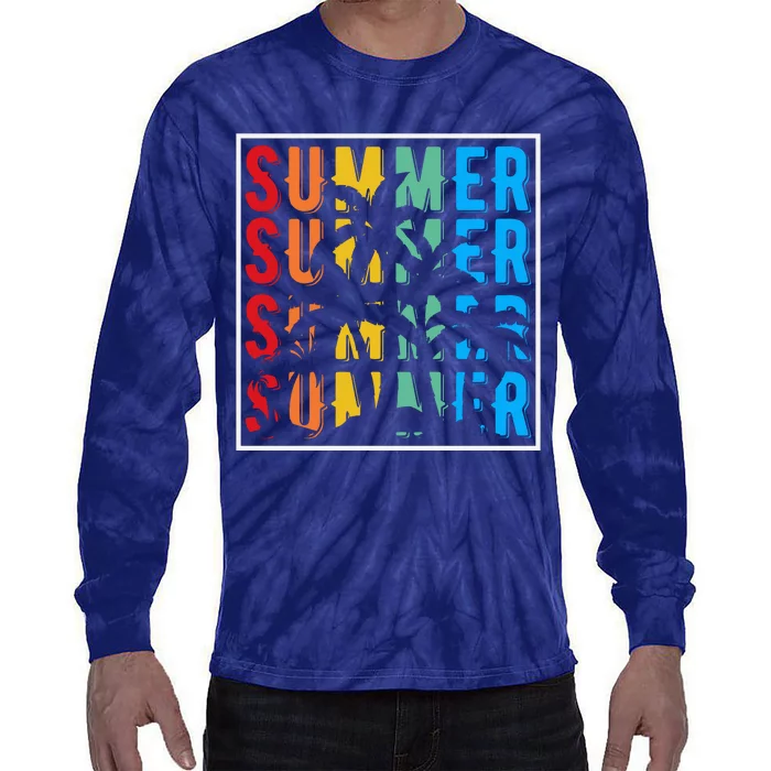 Summer Retro Vintage Tie-Dye Long Sleeve Shirt