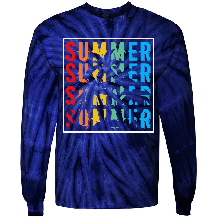 Summer Retro Vintage Tie-Dye Long Sleeve Shirt