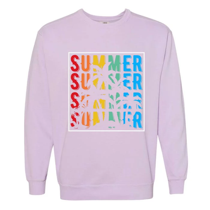 Summer Retro Vintage Garment-Dyed Sweatshirt