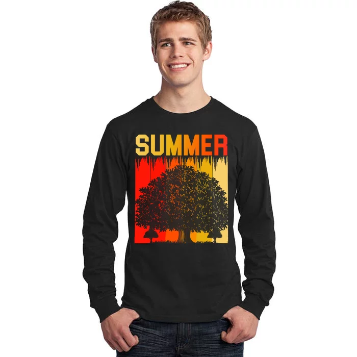 Summer Retro Vintage Tall Long Sleeve T-Shirt