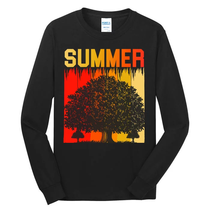 Summer Retro Vintage Tall Long Sleeve T-Shirt