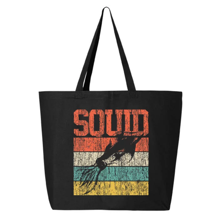 Squid Retro Vintage Marine Biologist 25L Jumbo Tote