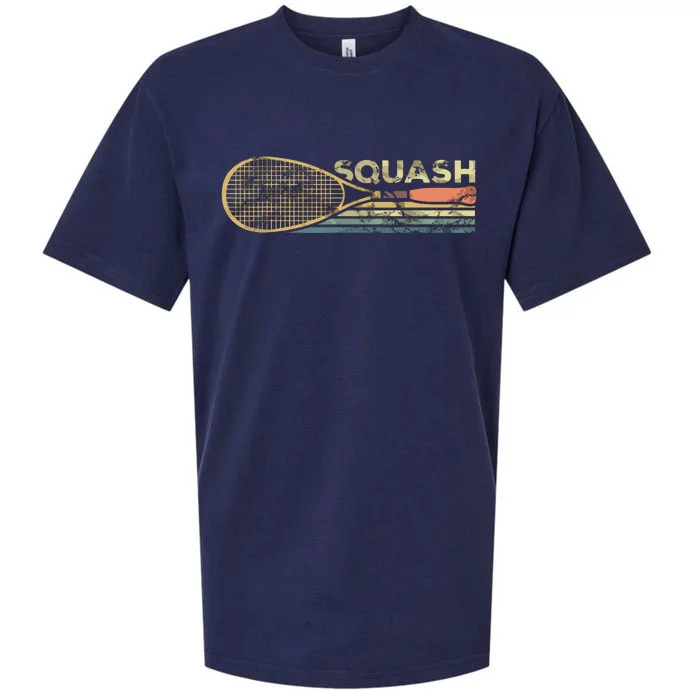 Squash Racket Vintage Squash Lover Funny Sports Enthusiast Sueded Cloud Jersey T-Shirt