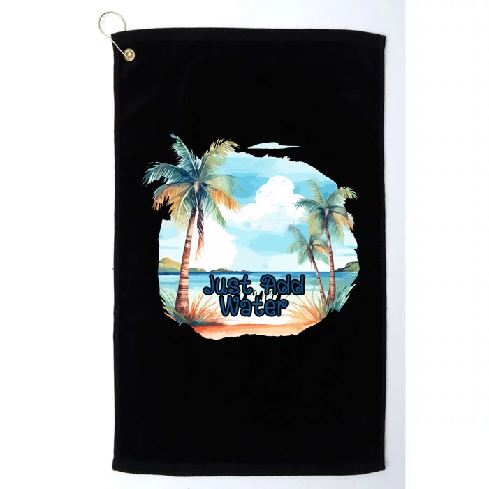 Summer Retro Vintage Style Platinum Collection Golf Towel