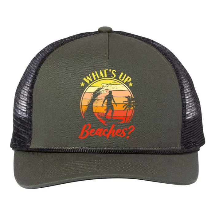 Summer Retro Vintage Beach Graphic Retro Rope Trucker Hat Cap