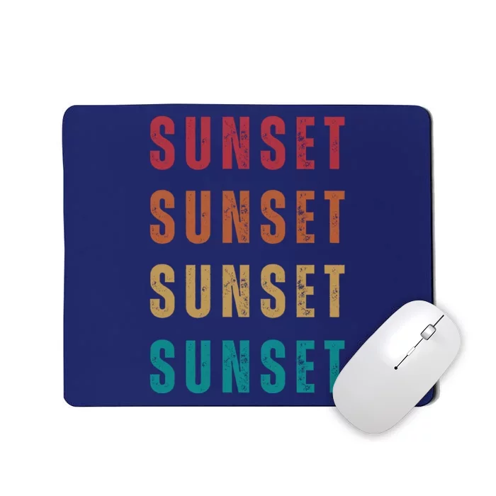 Sunset Retro Vintage Summer Mousepad