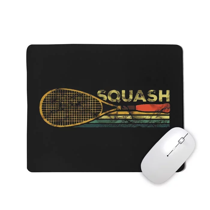 Squash Racket Vintage Squash Lover Funny Sports Enthusiast Mousepad