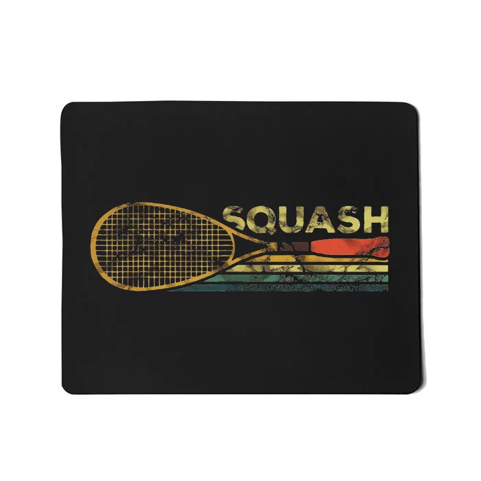 Squash Racket Vintage Squash Lover Funny Sports Enthusiast Mousepad