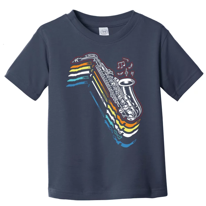 Saxophone Retro Vintage Toddler T-Shirt