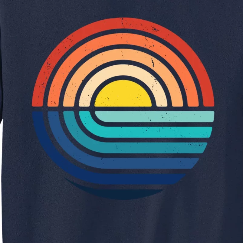 Sunset Retro Waves Tall Sweatshirt