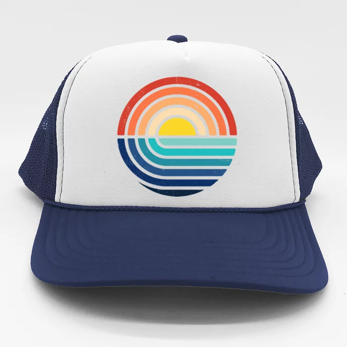 Sunset Retro Waves Trucker Hat