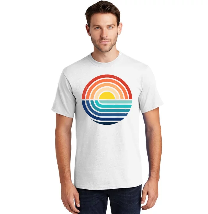 Sunset Retro Waves Tall T-Shirt