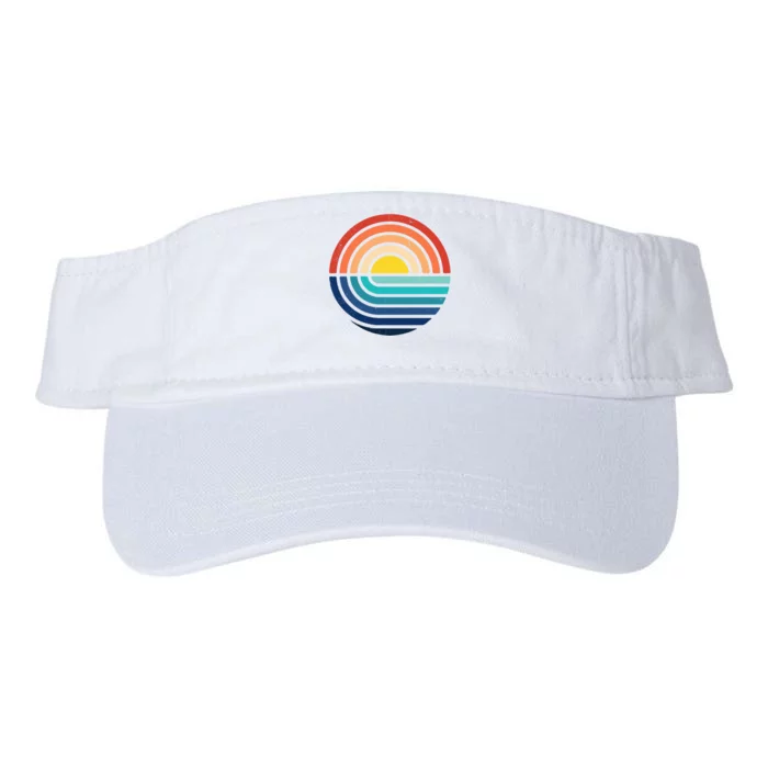 Sunset Retro Waves Valucap Bio-Washed Visor