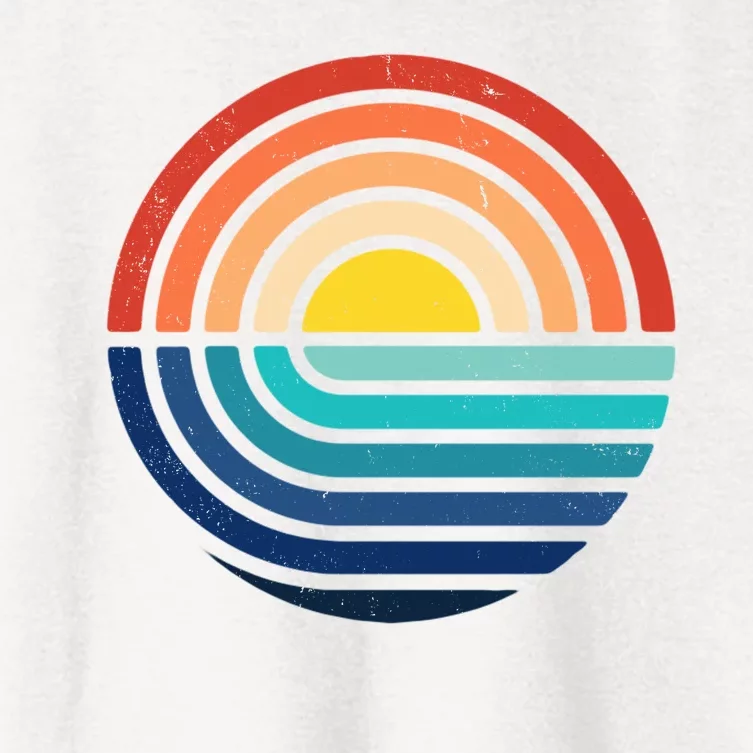 Sunset Retro Waves Women's Crop Top Tee