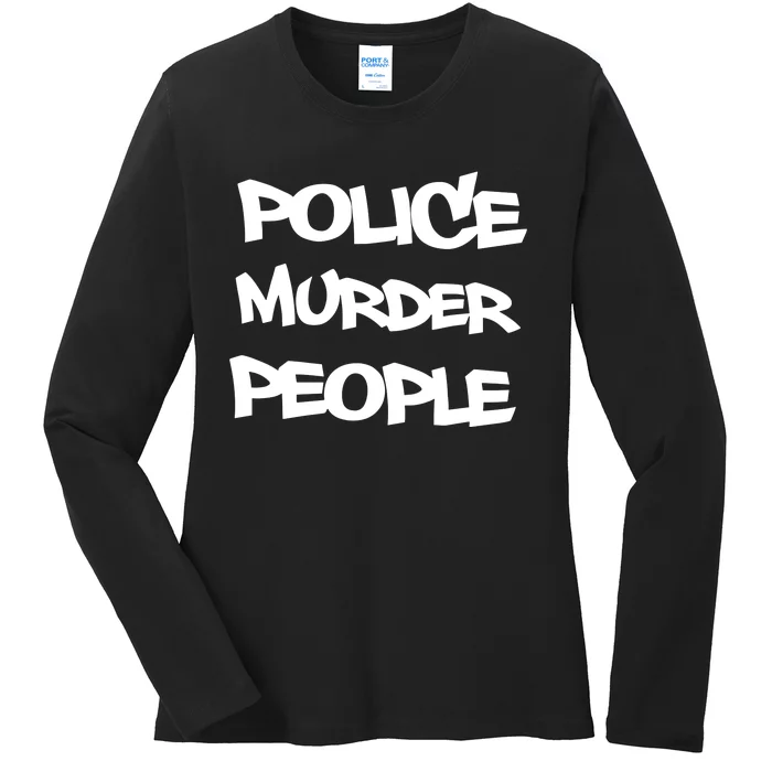 Shellyne Rodriguez Wearing Police Murder People Ladies Long Sleeve Shirt