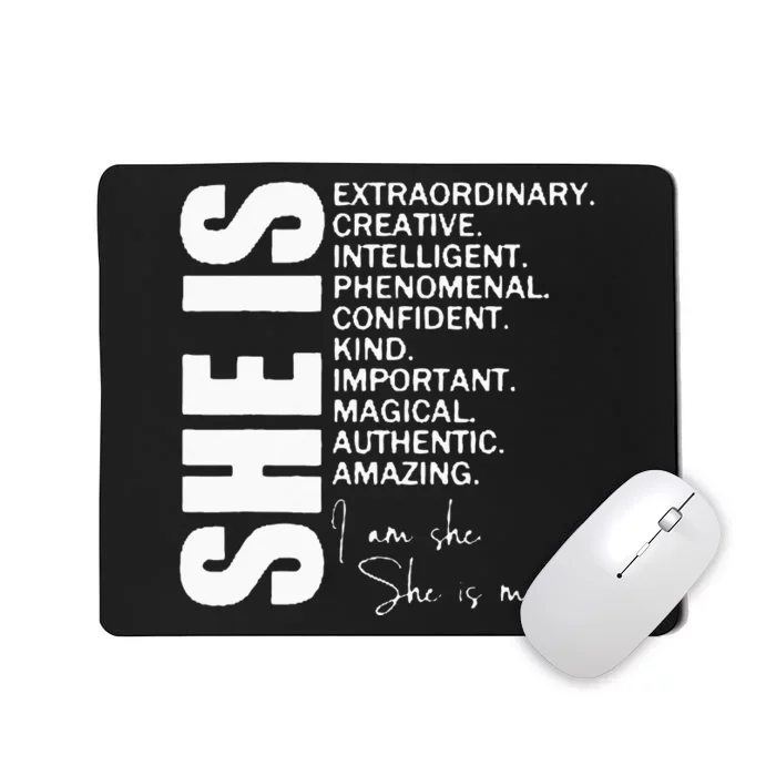 She Remembered Who She Was And The Game Changed Women Girls Mousepad