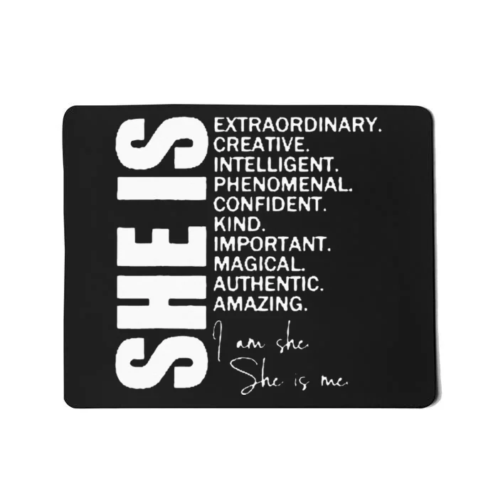 She Remembered Who She Was And The Game Changed Women Girls Mousepad