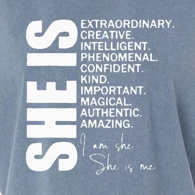 She Remembered Who She Was And The Game Changed Women Girls Garment-Dyed Women's Muscle Tee