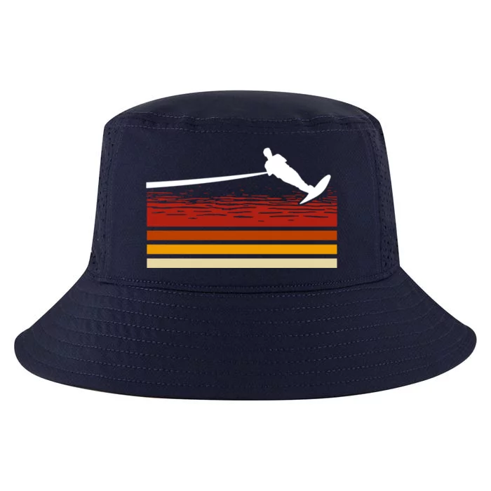 Ski Rope Water Skiing Retro Wave Lover Beachsports Gift Cool Comfort Performance Bucket Hat