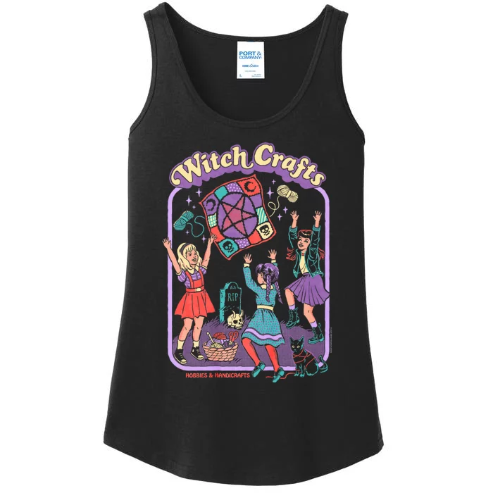 Steven Rhodes Witch Crafts Hobbies & Handicrafts Dark Humor Ladies Essential Tank