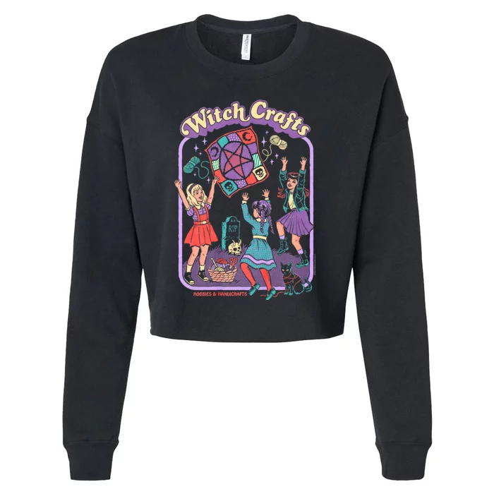 Steven Rhodes Witch Crafts Hobbies & Handicrafts Dark Humor Cropped Pullover Crew