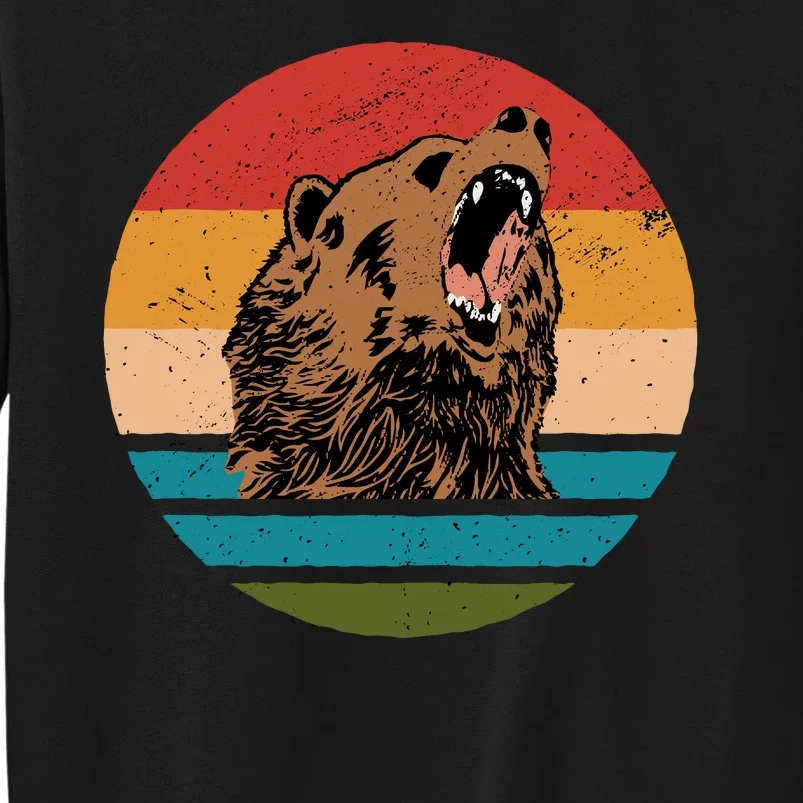 Sunset Retro Wild Bear Sweatshirt