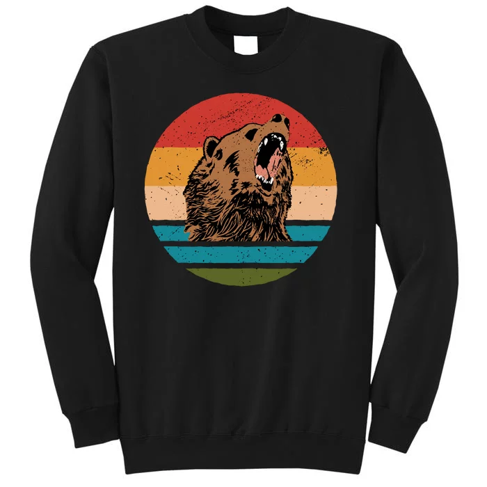 Sunset Retro Wild Bear Sweatshirt