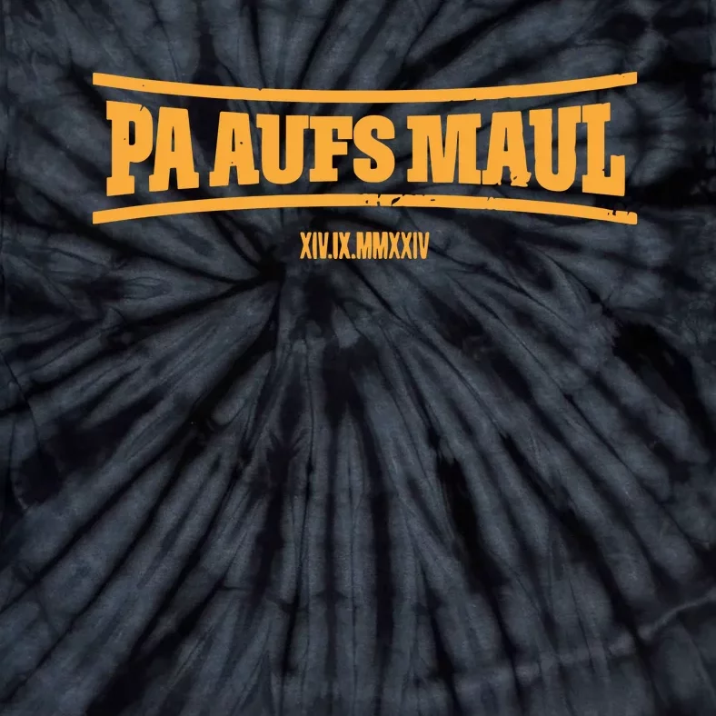 Stefan Raab Wearing Pa Aufs Maul Tie-Dye T-Shirt