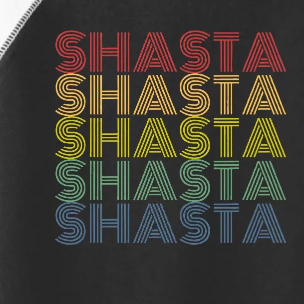 Shasta Retro Wordmark Pattern Toddler Fine Jersey T-Shirt