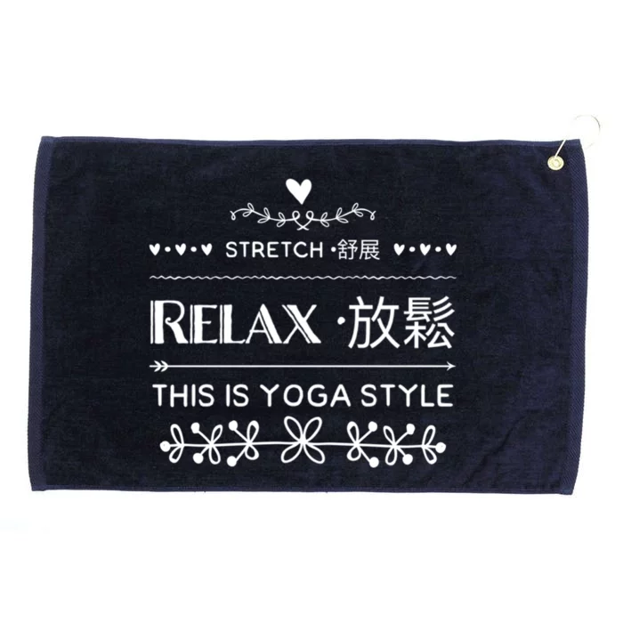 Stretch Relax Yoga Tees Gift Grommeted Golf Towel