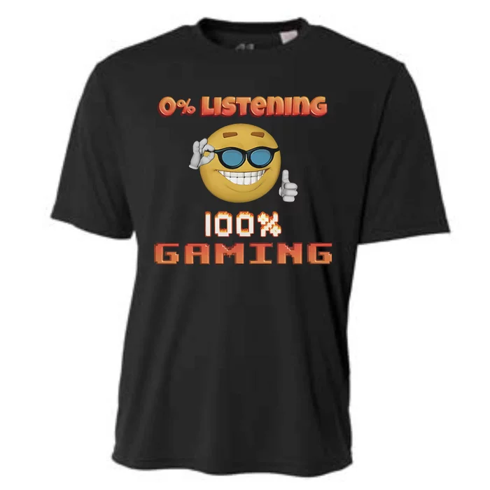 Snazzy Seagull 0 Listening 100 Gaming Cooling Performance Crew T-Shirt