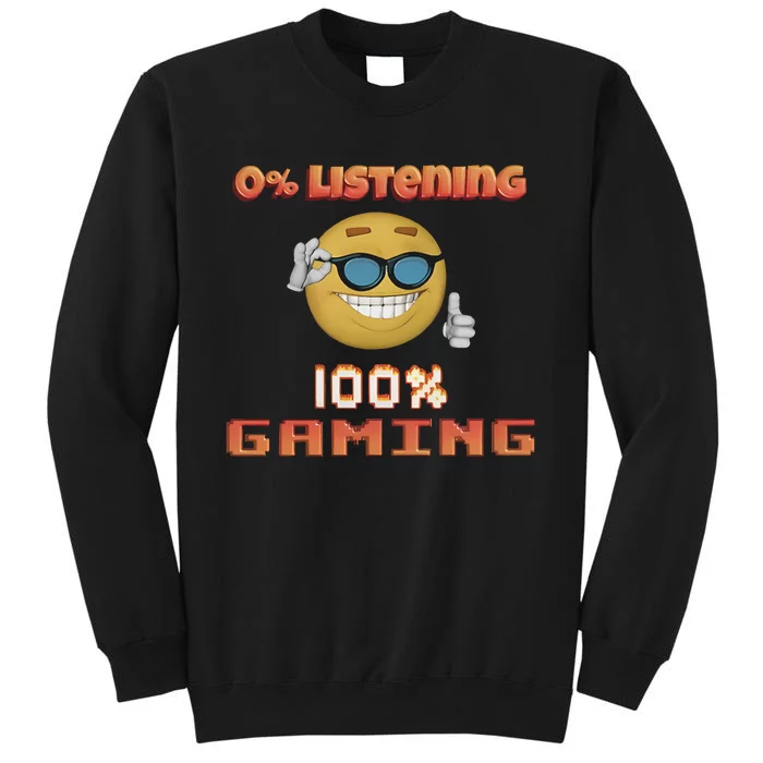 Snazzy Seagull 0 Listening 100 Gaming Tall Sweatshirt