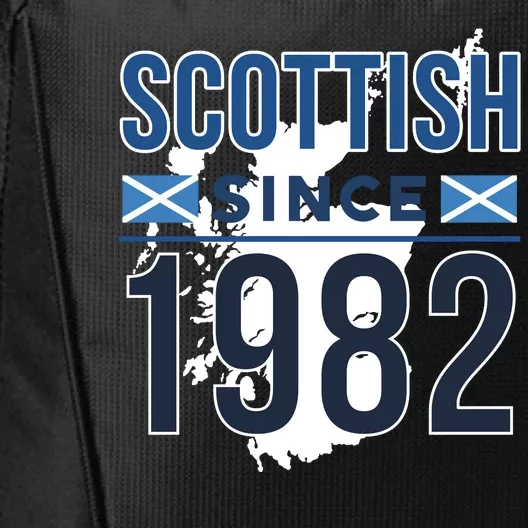 Scottish Since 1982 Scotland Flag Birthday Gift City Backpack