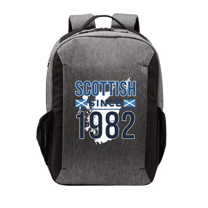 Scottish Since 1982 Scotland Flag Birthday Gift Vector Backpack