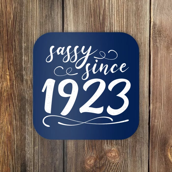 Sassy Since 1923 Birthday 100th Birthday Coaster