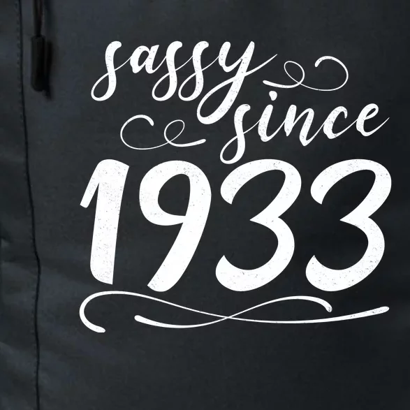 Sassy Since 1933 Birthday 90th Birthday Daily Commute Backpack