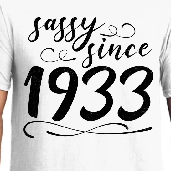 Sassy Since 1933 Birthday 90th Birthday Pajama Set