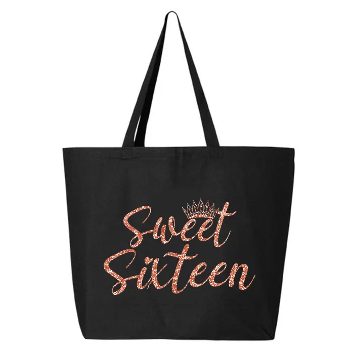 Sweet Sixn 16th Birthday Girl 16 Years Old For Girl 25L Jumbo Tote